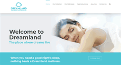 Desktop Screenshot of dreamlandbedding.com